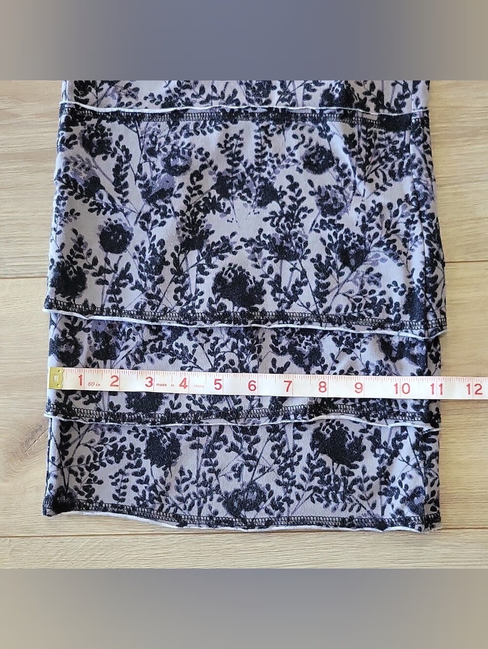 Matilda Jane XL Tiered Wide Leg Pants Floral Cottagecore Boho Lagenlook Purple - Picture 6 of 9